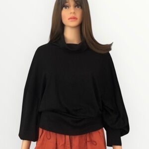 Free People Women's Glam Black Pullover ~ Size Large